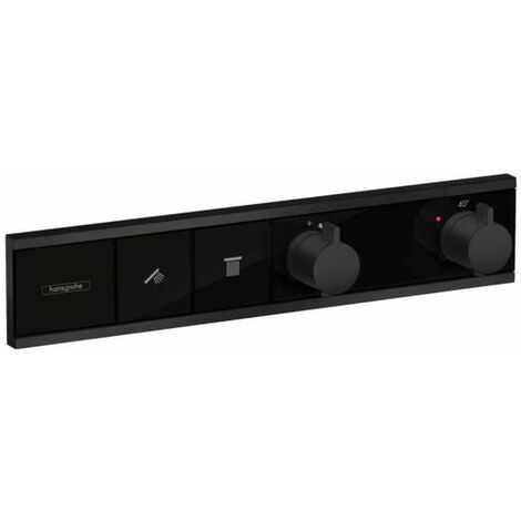 Hansgrohe RainSelect - Miscelatore ad incasso per 2 utenze, nero opaco 15380670