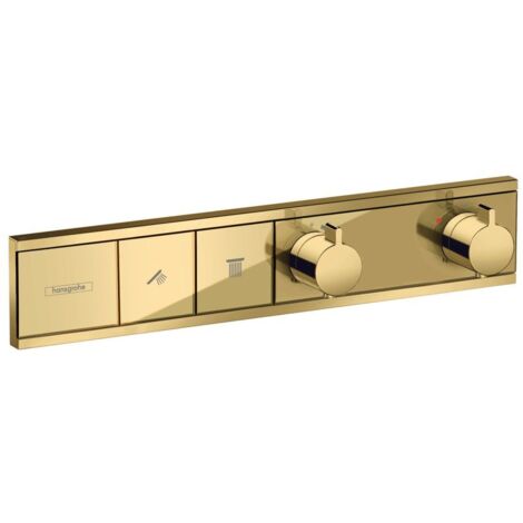 Hansgrohe RainSelect - Unterputzarmatur für 2 Verbraucher, Gold poliert 15380990