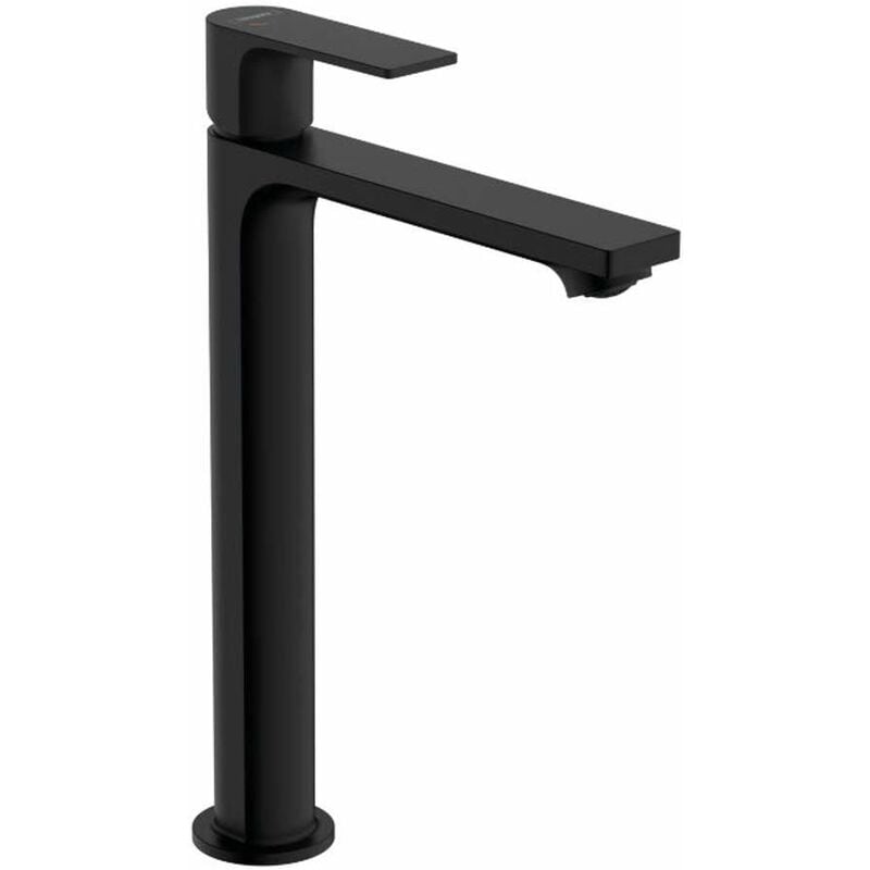 Hansgrohe - Rebris e - Mitigeur de vasque, avec vidage, CoolStart, EcoSmart, noir mat 72591670