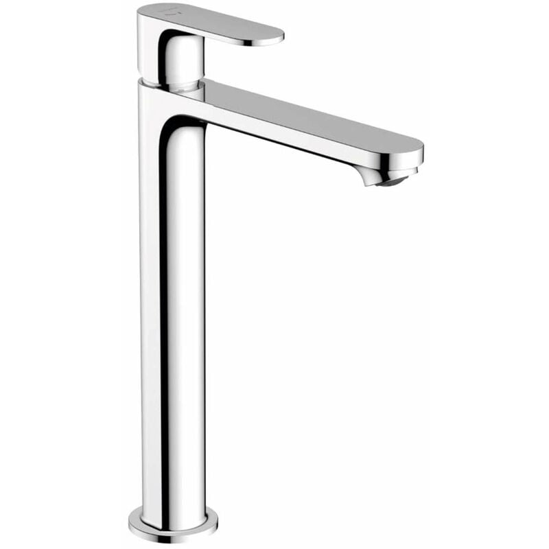 Hansgrohe - Rebris s - Miscelatore per lavabo da appoggio, con sistema di scarico, CoolStart, EcoSmart, cromo 72590000