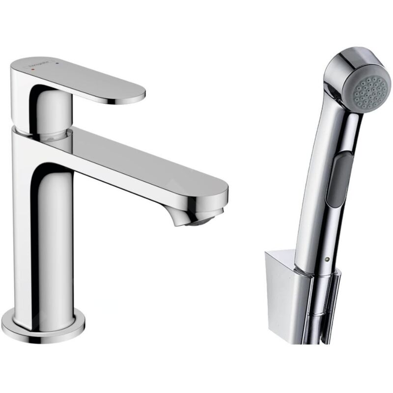 Hansgrohe - Rebris s - Mitigeur de lavabo avec douchette de bidet, chrome 72215000