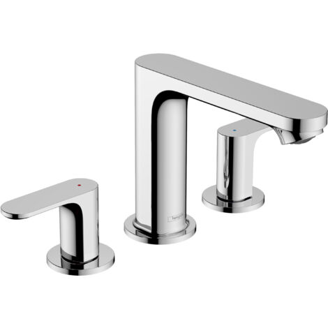 Hansgrohe Rebris S - Mitigeur de lavabo avec vidage, installation 3 trous, chrome 72530000