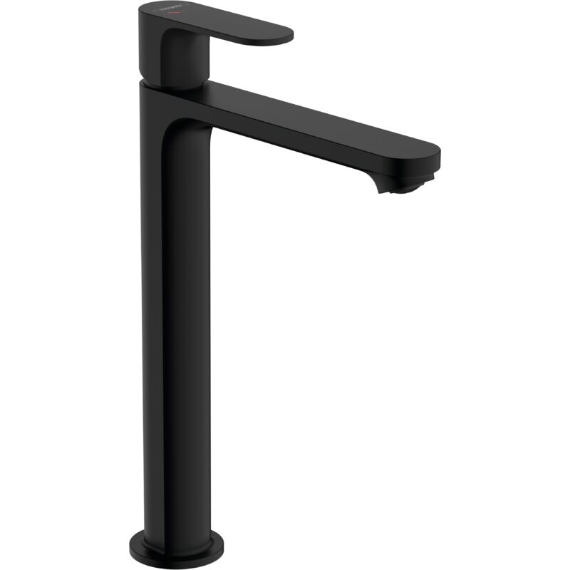 Hansgrohe Rebris S Single lever basin mixer 240 CoolStart EcoSmart+ for washbowls with pop-up waste set - Matt Black - 72590670