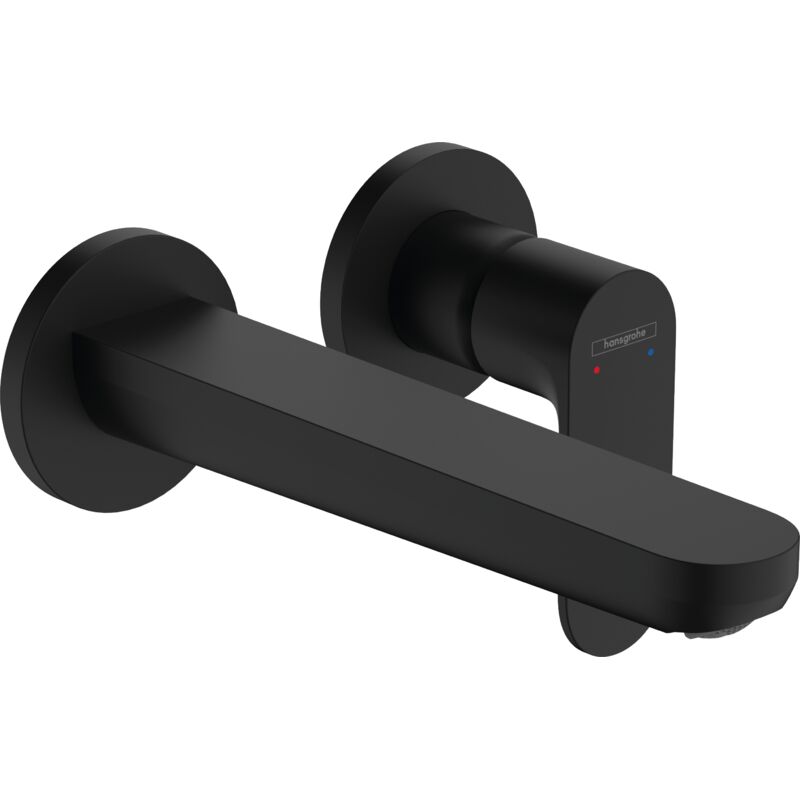 Hansgrohe - Rebris s - Mitigeur de lavabo encastré, 2 trous, noir mat 72528670