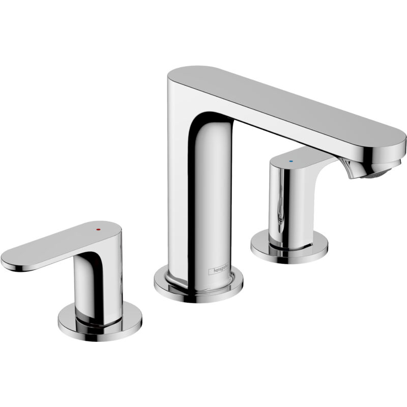 Hansgrohe Rebris S 3-hole basin mixer 110 with pop-up waste set - Chrome - 72530000