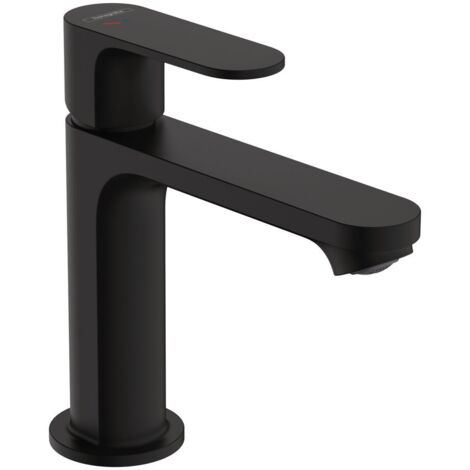 Hansgrohe Rebris S - Waschtischarmatur mit Ablauf, CoolStart, EcoSmart, schwarz matt 72527670