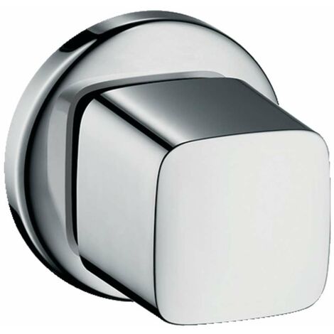 Hansgrohe – Robinet d'arrêt encastré mitigeur de douche – Finition chromée – Raccord DN 15/20 – Inclus poignée et rosace – 31677000