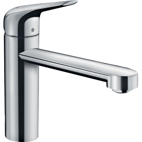 Hansgrohe – Robinet de cuisine mitigeur 120 CoolStart – Hauteur sous bec 122mm – Laiton chromé – Débit 12 l/min – Bec orientable 360°