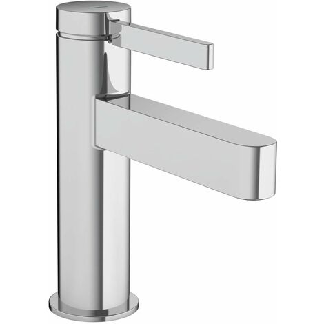 Hansgrohe – Robinet de lave-mains Finoris 100 76013000 – Finition chromée – Hauteur sous bec 191 mm – Débit 5,7 l/min pour eau froide
