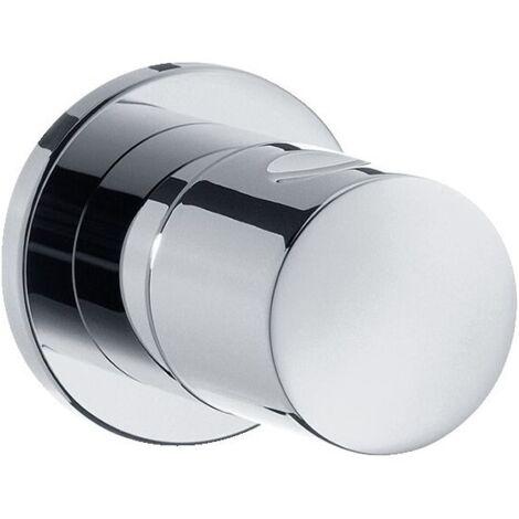 Hansgrohe – Robinet équerre d'arrêt 15972000 – Raccord 2 – Filetage entrée 1/2'' – Finition métal chromé – Pour installations de douche encastrées - 39arr