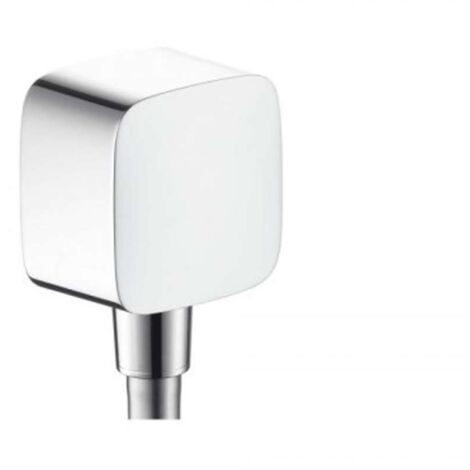 hansgrohe Schlauchanschluss PuraVida Fixfit mit Rückflussverhinderer und Kugelgelenk pure chrome