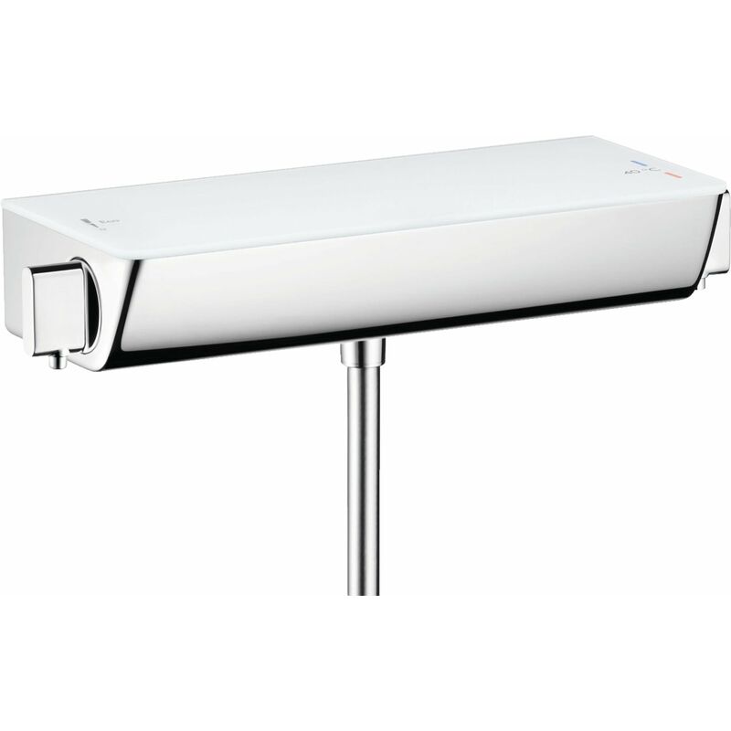 

Hansgrohe Select Ecostat Termostato de ducha, montaje en superficie, 13161, color: Cromado / Blanco - 13161400