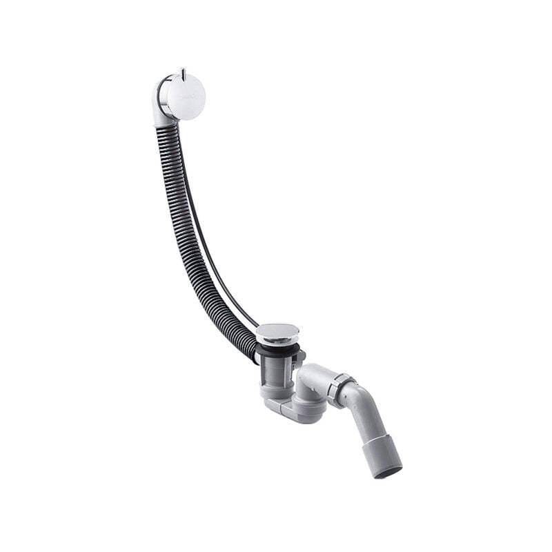 Hansgrohe - Flexaplus ensemble complet pour baignoires normales en chrome noir brossé