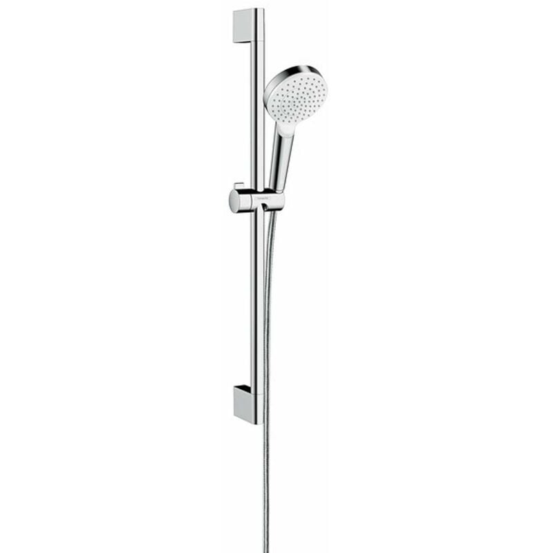 Hansgrohe - Crometta - Set de douche Green 6 l/min, 10 cm, blanc/chrome 26554400