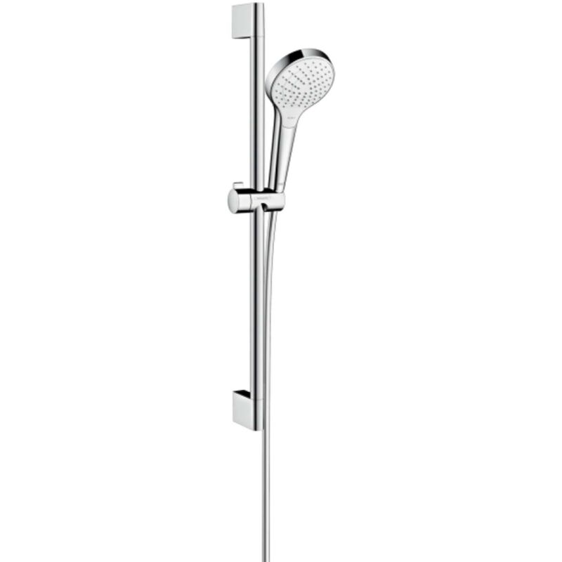 hansgrohe Brause-Set Croma Select S Vario 669mm Brausestange, weiß/chrom