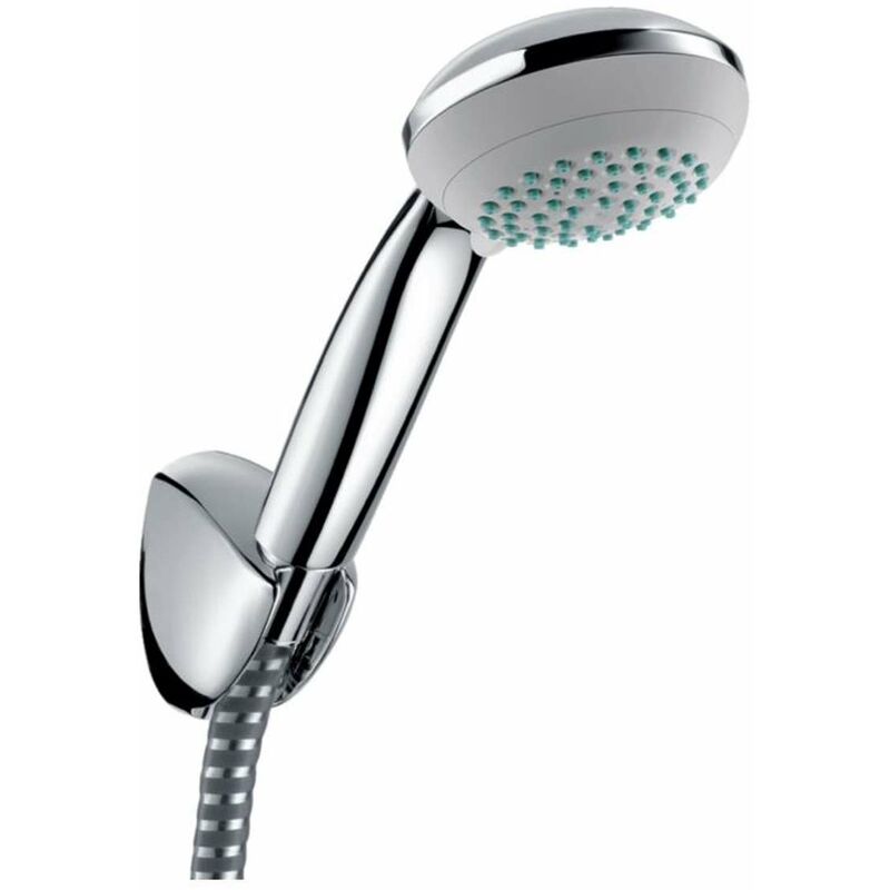 Hansgrohe - Crometta 85 - Set de douche Variojet 2 jets/support de douche Porter'C 1,25 m, chrome 27558000