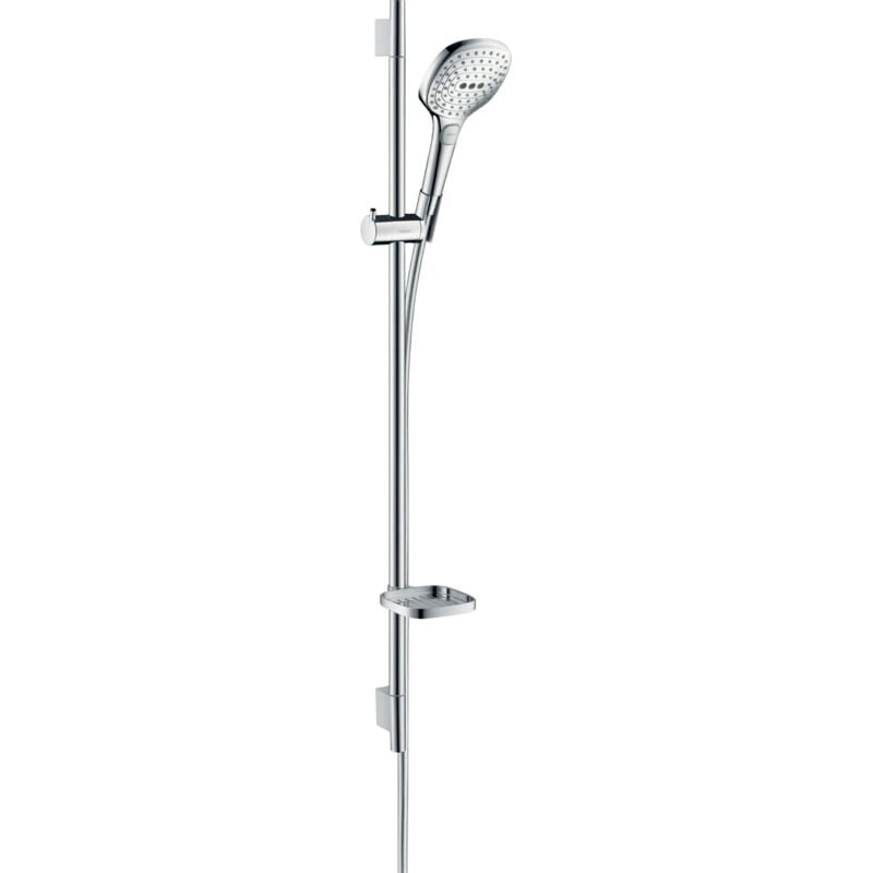 Hansgrohe - Raindance Select e - Set de douche 120, 3 jets, blanc/chrome 26621400