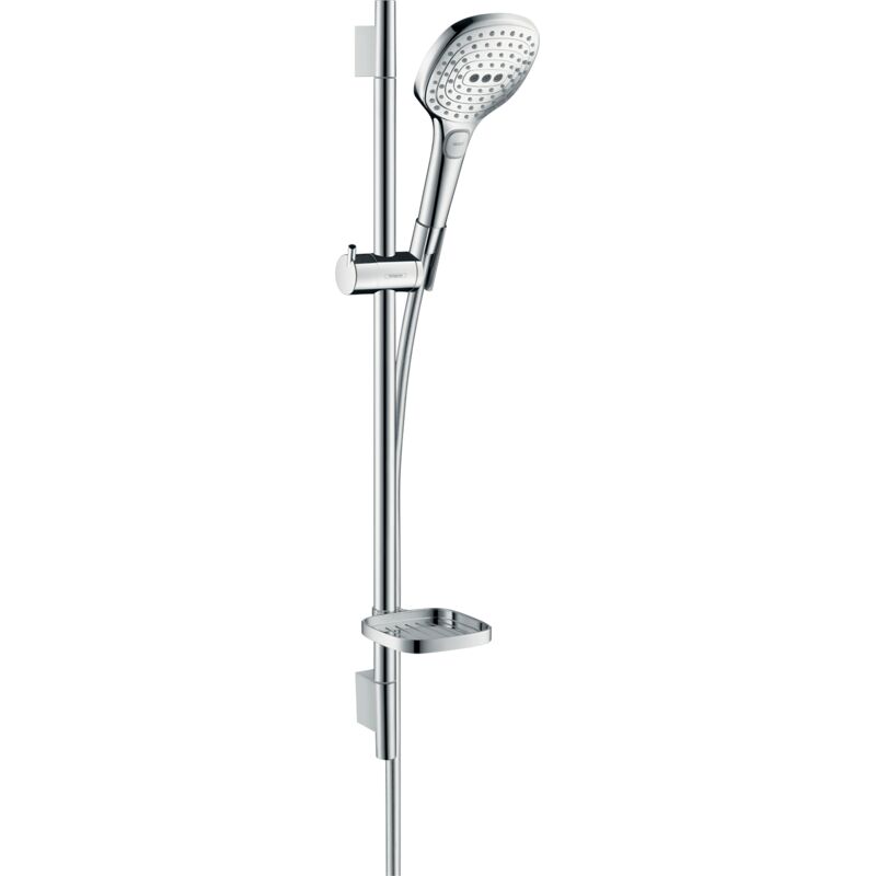 Hansgrohe - Set de douche 120 3 jets avec barre Unica'S puro 65 cm et porte-savon chromé Raindance Select
