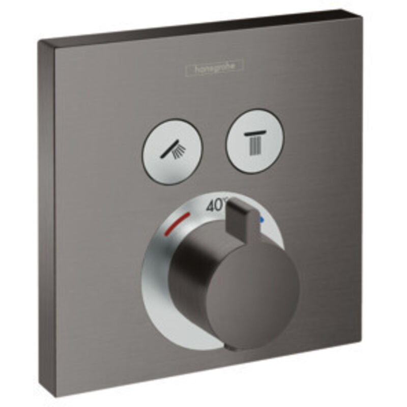 Shower Select - Thermostatarmatur - Unterputz Für 2 Verbraucher, Schwarz Chrom Gebürstet 15763340 - Hansgrohe