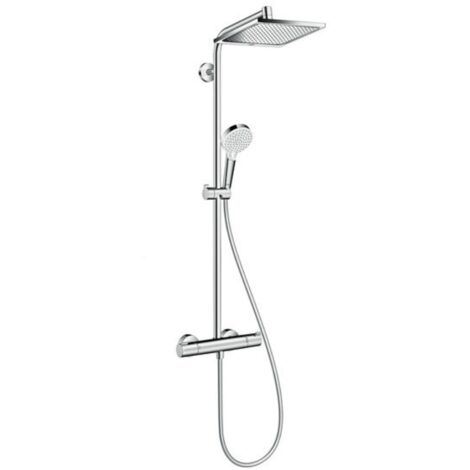 Hansgrohe Showerpipe Crometta E 240 1-strahliges Brauseset, Chrom (HG-27271000)