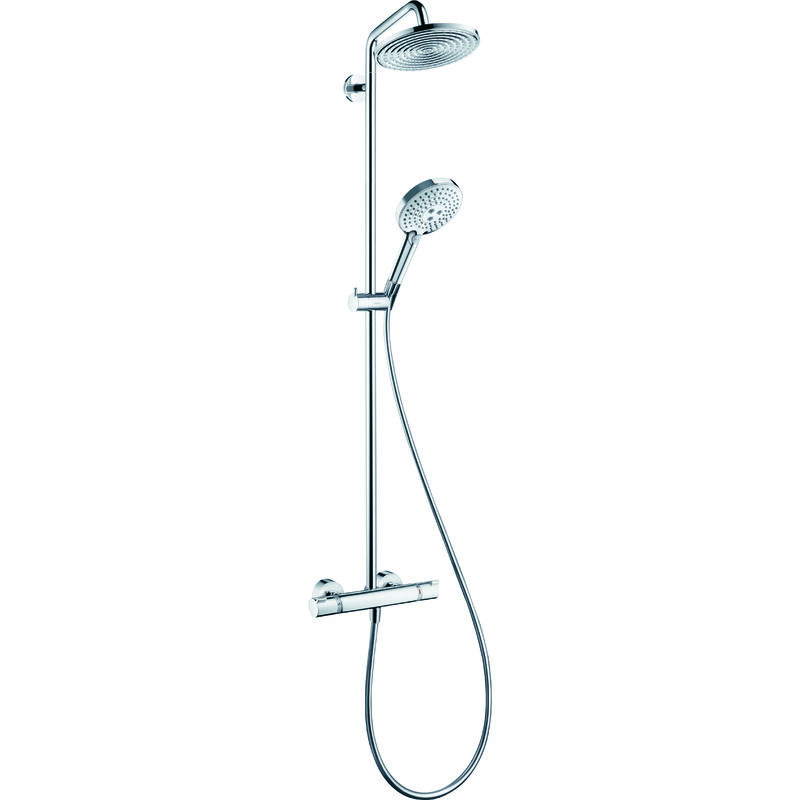 Hansgrohe - Raindance s - Set de douche Showerpipe 240 avec thermostat, EcoSmart 9 l/min, chrome 27116000