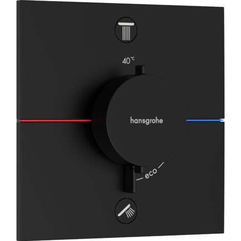 hansgrohe ShowerSelect Comfort E thermostat, encastré, 2
