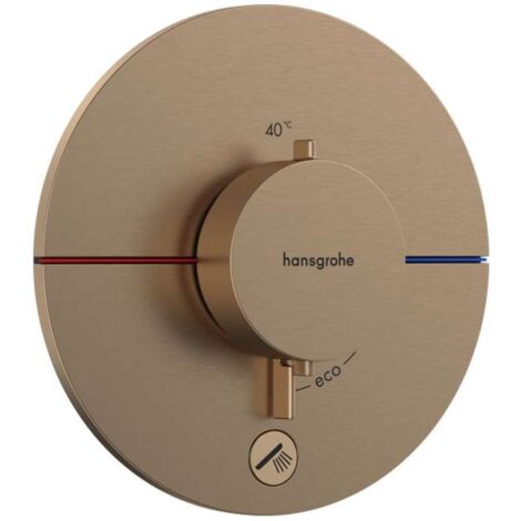 Hansgrohe ShowerSelect Comfort - Grifo de bañera termostático empotrado, bronce cepillado 15562140