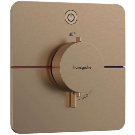 Hansgrohe ShowerSelect Comfort - Grifo de bañera termostático empotrado, bronce cepillado 15581140