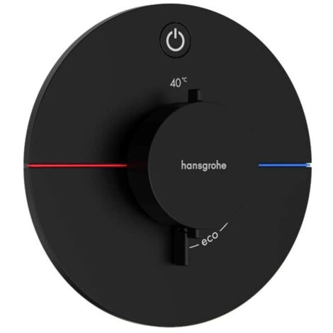Hansgrohe ShowerSelect Comfort - Grifo termostático empotrado, negro mate 15553670