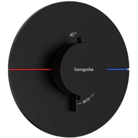 Hansgrohe ShowerSelect Comfort - Grifo termostático empotrado, negro mate 15559670