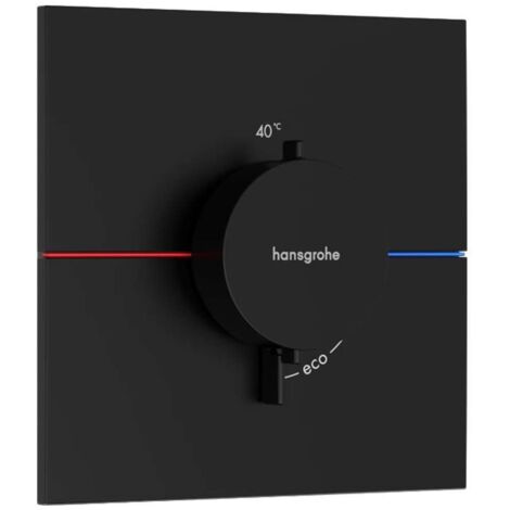 Hansgrohe ShowerSelect Comfort - Grifo termostático empotrado, negro mate 15574670