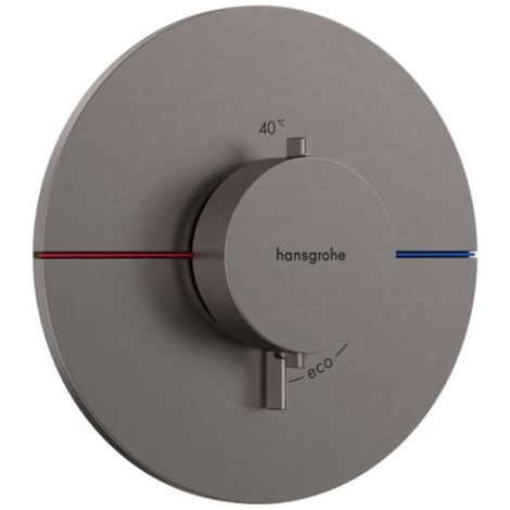 Hansgrohe ShowerSelect Comfort - Unterputz-Thermostatarmatur, Chrom schwarz gebürstet 15559340