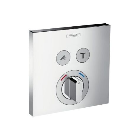 Hansgrohe ShowerTablet ShowerSelect Mélangeur douche, encastré, 2 consommateurs, chromé - 15768000