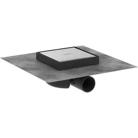 Hansgrohe – Siphon douche à l'italienne 150x150 mm – Inox AISI 304 brossé – Compatible carrelage – Siphon amovible – 56112800