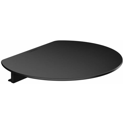 Hansgrohe – Tablette de salle de bain 20x17 cm en synthétique noir mat – Fixation EasyClick – Pour rangement rasoirs et bougies – 27915670