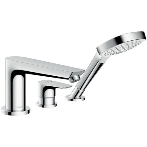 hansgrohe Talis E 3-Loch Wannenrandarmatur mit Secuflex,
