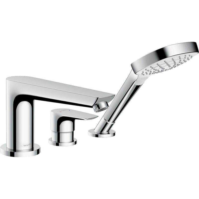 Talis e - Mitigeur pour montage sur bord de baignoire, installation 3 trous, chrome 71731000 - Hansgrohe
