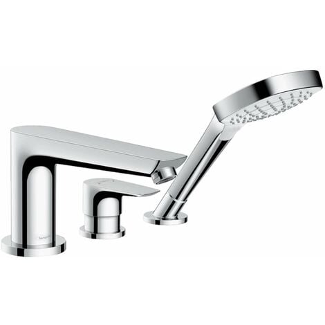 Hansgrohe Talis E - Badewannenarmatur für Wannenrand, 3-Loch-Montage, Chrom 71731000