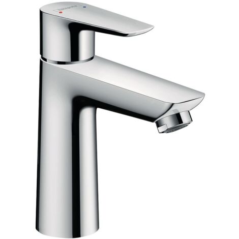 hansgrohe Talis E Einhebel-Waschtischmischer 110mm 5l/min Chrom mit Push-Open Garnitur