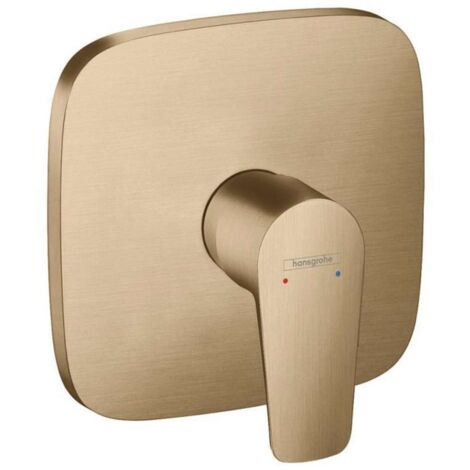 Hansgrohe Talis E - Grifo de ducha empotrado, bronce cepillado 71765140