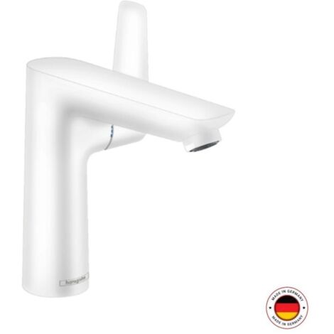 Hansgrohe Talis E - Grifo de lavabo con desagüe, blanco mate 71754700