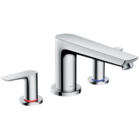 hansgrohe Talis E mezclador de borde de baño de 3 agujeros,