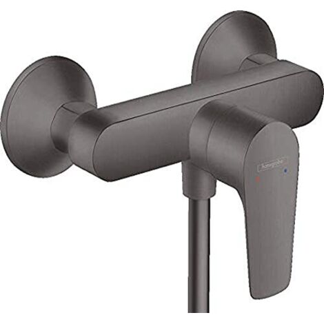 hansgrohe Talis E Miscelatore monocomando doccia esterno, cromo nero satinato, 71760340
