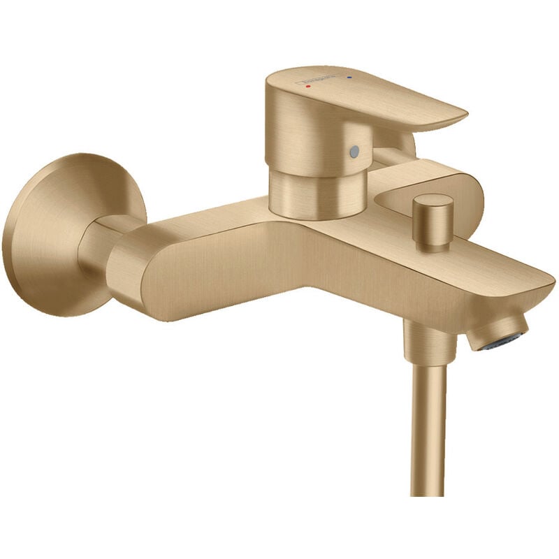 Talis e Mitigeur bain/douche avec Limiteur de température, Bronze brossé (71740140) - Hansgrohe