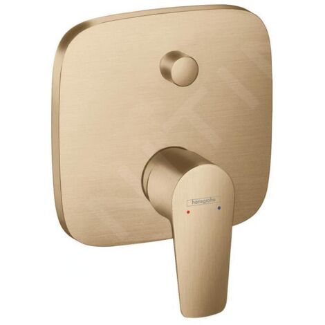 Hansgrohe Talis E - Mitigeur de baignoire encastré avec clapet anti-retour, bronze brossé 71474140