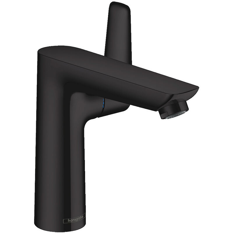 Talis E Single lever basin Mixer 150 Matt black, with pop-up waste (71754670) - Hansgrohe