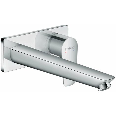 Hansgrohe - Mitigeur lavabo mural encastré avec bec 22,5cm chromé Talis E