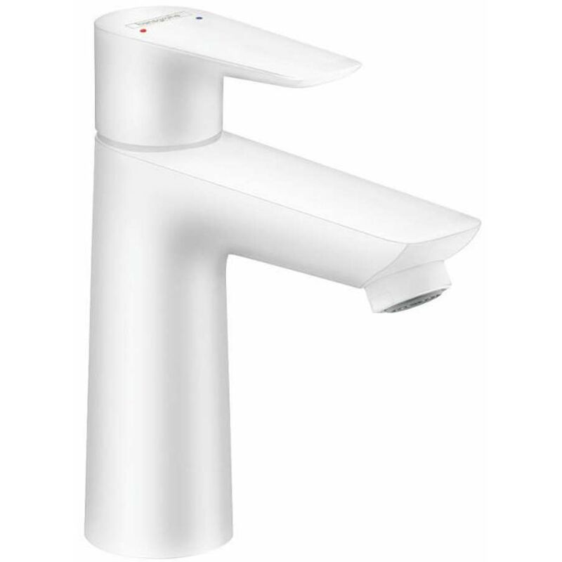 Hansgrohe - Talis e - Mitigeur de lavabo avec tirette de vidage, blanc mat 71710700