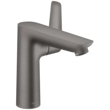 Hansgrohe Talis E - Waschtischarmatur mit Ablaufgarnitur, schwarz chrom gebürstet 71754340