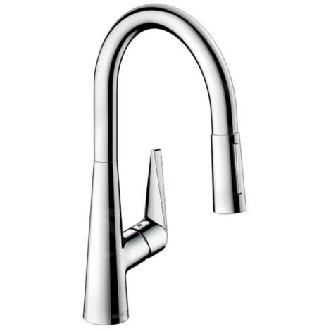 Hansgrohe Talis M51 - Mitigeur d'évier Talis avec douchette extractible, chrome 72817000